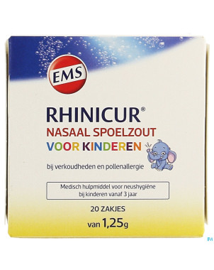 Rhinicur sel rincage nasale enfants sach. 20x1,25g