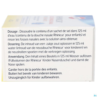 Rhinicur sel rincage nasale enfants sach. 20x1,25g