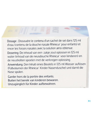 Rhinicur sel rincage nasale enfants sach. 20x1,25g