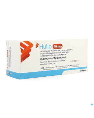 Hulio 40mg sol inj 50mg/ml ser preremp. 2 x 0,8ml