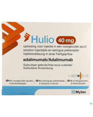 Hulio 40mg sol inj 50mg/ml ser preremp. 6 x 0,8ml
