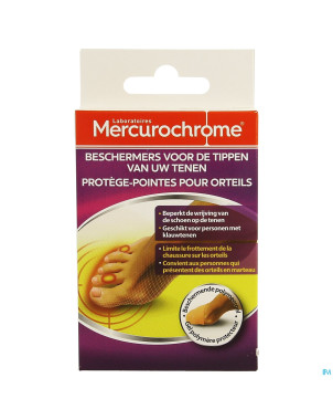 Mercurochrome protege pointes orteils