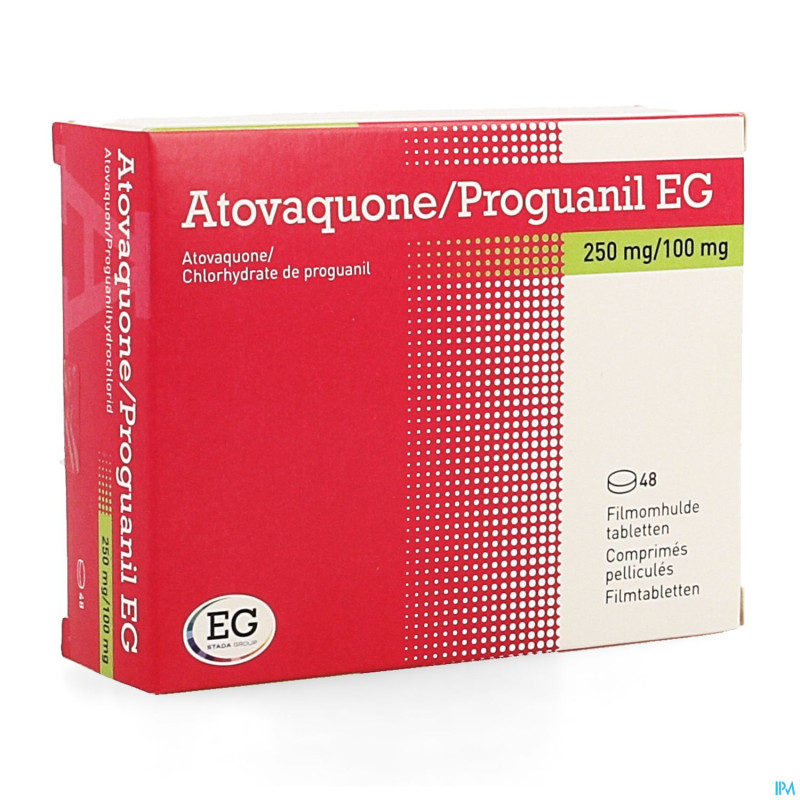 Atovaquone proguanil eg 250mg/100mg comp pell  48