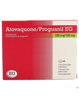 Atovaquone proguanil eg 250mg/100mg comp pell  48