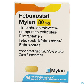 Febuxostat viatris 80mg comp pell 84