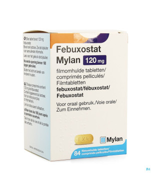 Febuxostat viatris120mg comp pell 84