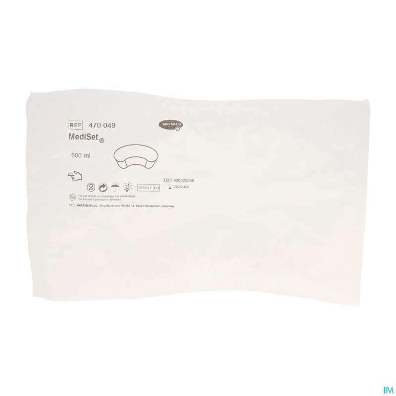 Bassin reniforme 250x130x50mm 800ml 470049