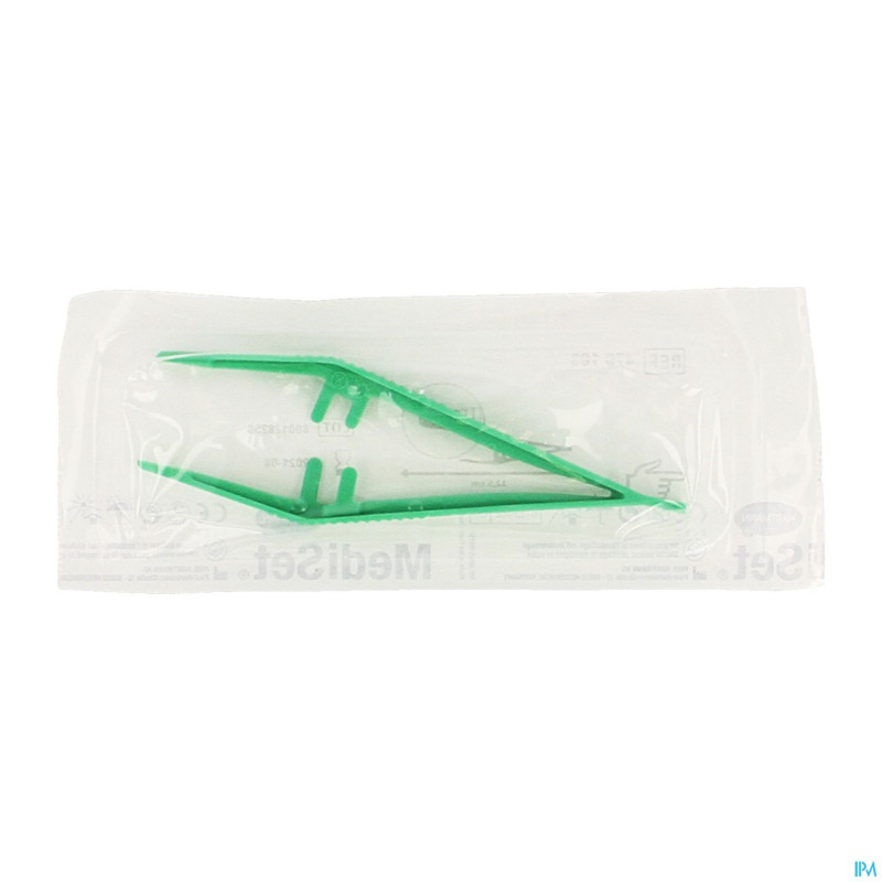 Pince anatomique verte 12,5cm 479163