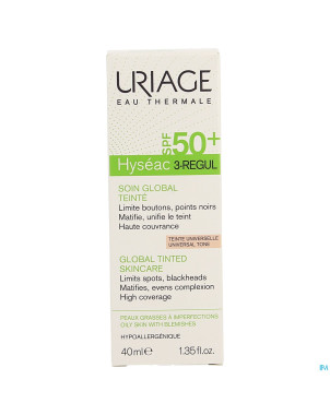 Uriage hyseac 3-regul soin global teinte ip50+40ml