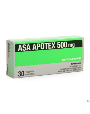 Asa apotex 500mg comp  30 x 500mg
