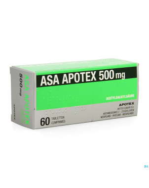 Asa apotex 500mg comp  60 x 500mg
