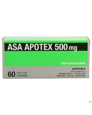 Asa apotex 500mg comp  60 x 500mg