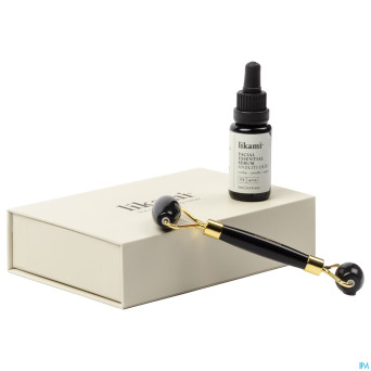 Likami facial essential serum 15ml + stone roller