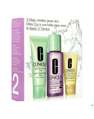 Clinique 3 step skin type 2 introd.3 prod.