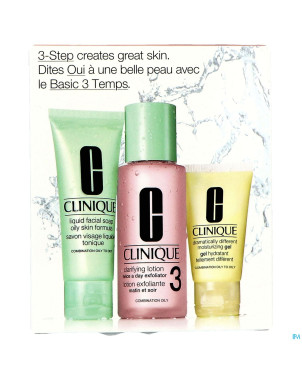 Clinique 3 step skin type 3 introduction 3 prod.