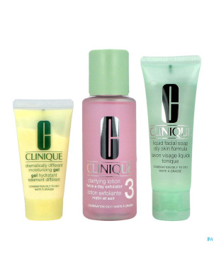 Clinique 3 step skin type 3 introduction 3 prod.