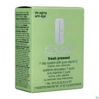 Clinique fresh pressed 7 day system vit.c 8.5ml7pc