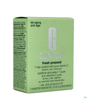 Clinique fresh pressed 7 day system vit.c 8.5ml7pc