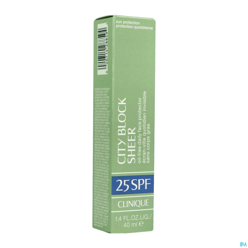 Clinique city block sheer ip25 40ml