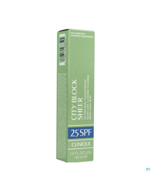 Clinique city block sheer ip25 40ml