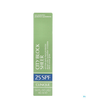 Clinique city block sheer ip25 40ml