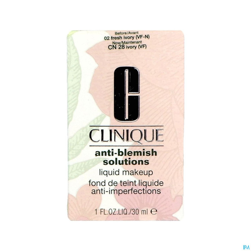 Clinique acne a/blemish solut. fresh ivory 30ml