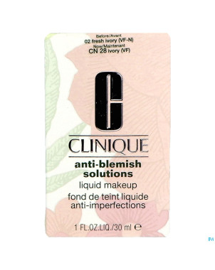 Clinique acne a/blemish solut. fresh ivory 30ml