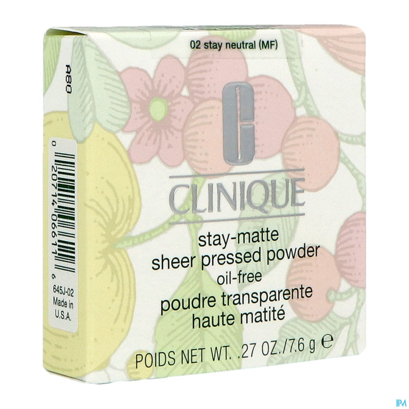 Clinique stay matte pressed pdr stay neutral 7,6g