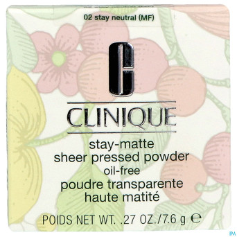 Clinique stay matte pressed pdr stay neutral 7,6g