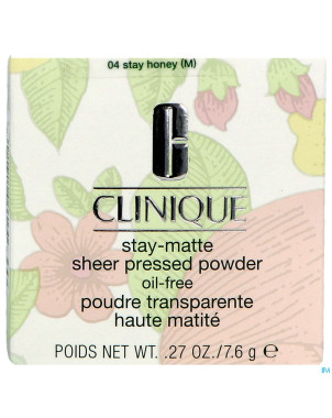 Clinique stay matte pressed powder stay honey 7,6g