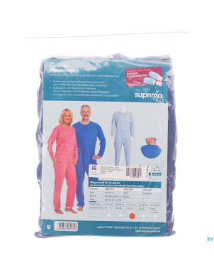 Suprima 4688 salopette ferm. eclair bleu  l