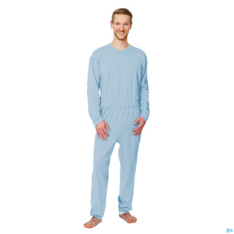 Suprima 4688 salopette ferm. eclair bleu clair  s
