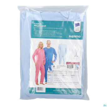 Suprima 4688 salopette ferm. eclair bleu clair  m