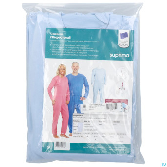 Suprima 4688 salopette ferm. eclair bleu clair  m