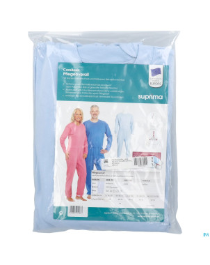 Suprima 4688 salopette ferm. eclair bleu clair  m