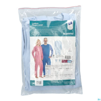 Suprima 4688 salopette ferm. eclair bleu clair  l