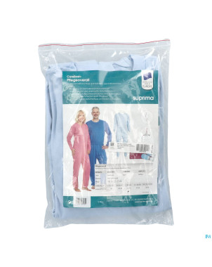 Suprima 4688 salopette ferm. eclair bleu clair  l