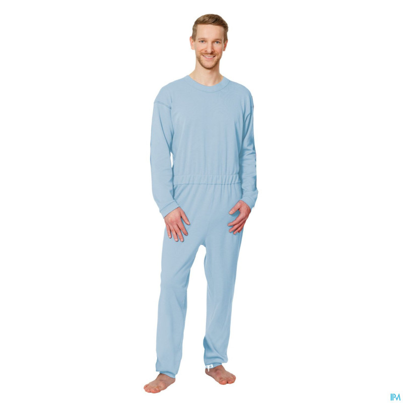 Suprima 4688 salopette ferm. eclair bleu clair xl