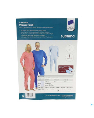 Suprima 4688 salopette ferm. eclair homard  l