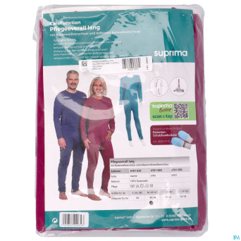 Suprima 4701 salopette ferm. dos+jambe erika  m