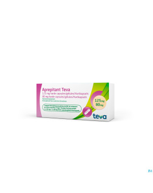 Aprepitant teva 125mg/80mg caps dur 1 + 2