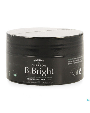 B. bright pdr charbon blanchiment dentaire 50g