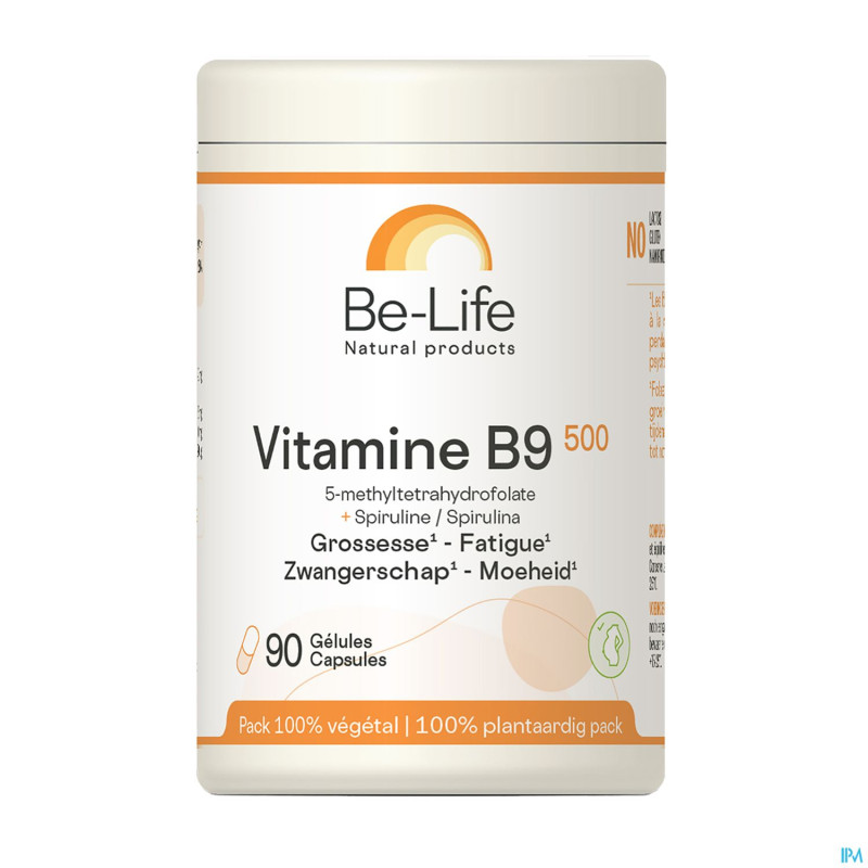 Vitamine b9 500 be life    caps 90