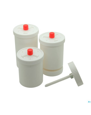 Fagronlab unguator pot blanc couv.blanc vis500mlx4