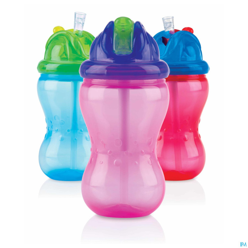 Nuby flip-it gobelet a/goutte 360ml 12m+