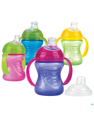 Nuby swirl gobelet a/goutte 240ml 6m+