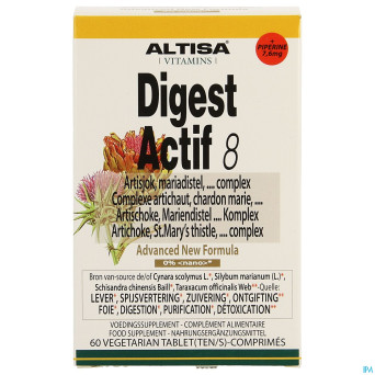 Altisa digest actif 8 complexe artichaut   comp 60