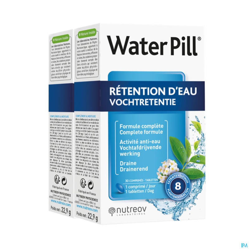 Waterpill retention eau duo comp 2 x 30 blister