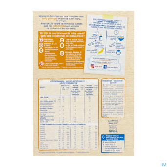 Nestle baby cereals riz vanille s/gluten 500g