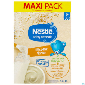 Nestle baby cereals riz vanille s/gluten 500g